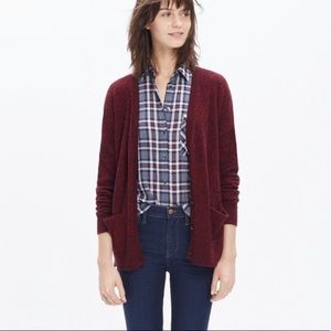 Madewell Red Landscape Cardigan